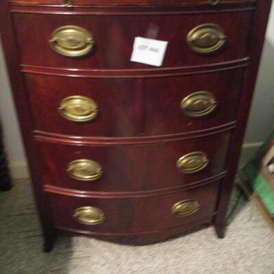Mahogany Dixie Nightstand & Lamp