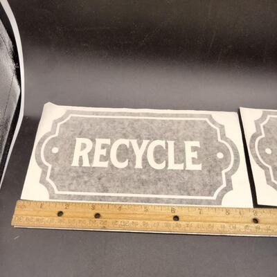 207 - Vinyl Recycle/Trash decals