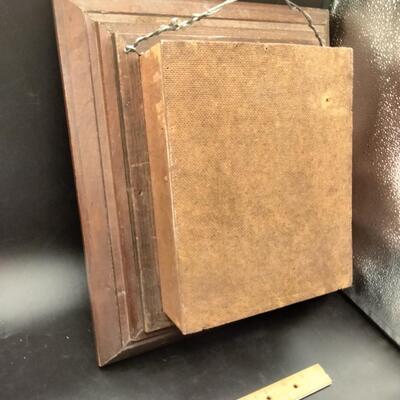 208 - Antique Mirror shadow box