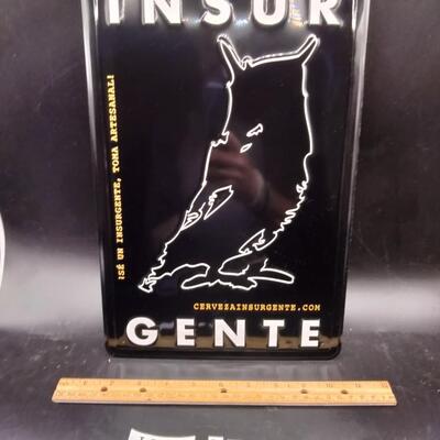 213 - Beer tin sign