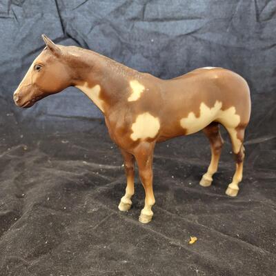 Brown Spotted Plastic Horse