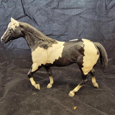 White and Black Breyer Horse Collectable