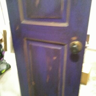 235 - Painted Wooden Door