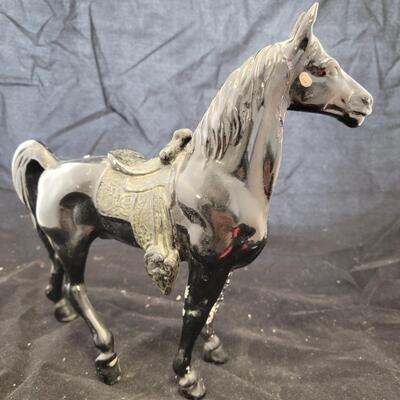 Large Black Collectible Horse