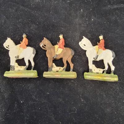 Small Horse Figurines with Riders - Set