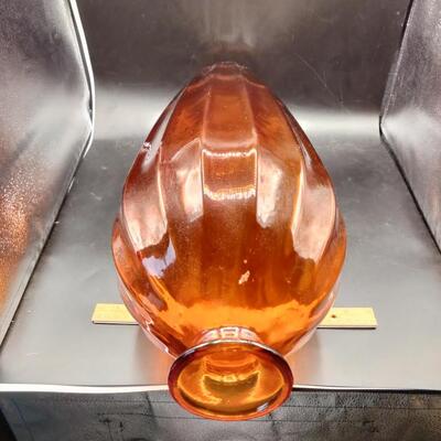 251 - Large orange Glass Vase