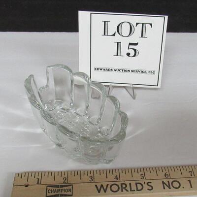 Old Pressed Glass Spoon Holder