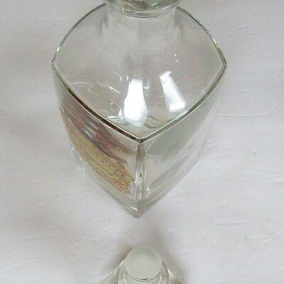 Nice Heavy Glass Harley Davidson Decanter, Original Stopper