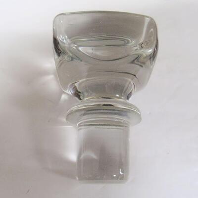 Nice Heavy Glass Harley Davidson Decanter, Original Stopper