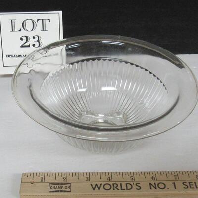 Vintage Clear Glass Mixing Bowl