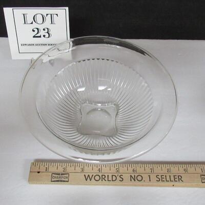 Vintage Clear Glass Mixing Bowl
