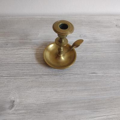 Brass candlestick holder