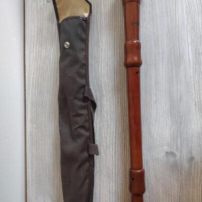 Vintage wood recorder by Johennes Adler