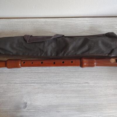 Vintage wood recorder by Johennes Adler