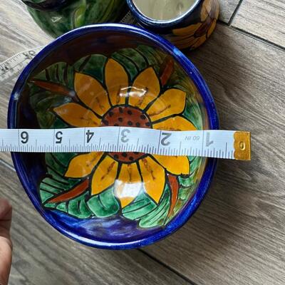 Set of Mexican folk art pottery