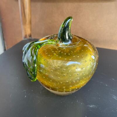 Blown glass apple