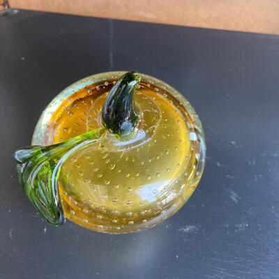 Blown glass apple
