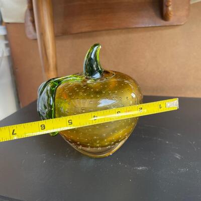 Blown glass apple