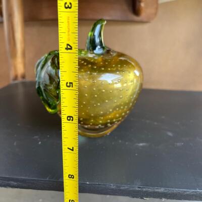 Blown glass apple