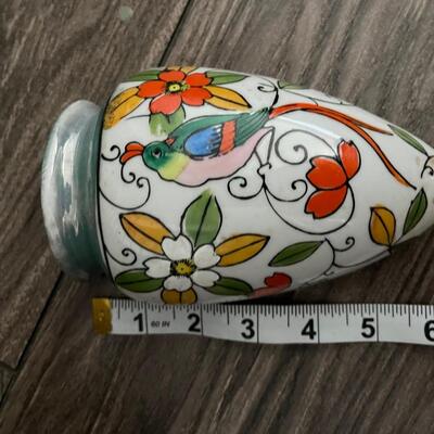 Lusterware hand painted wall pocket