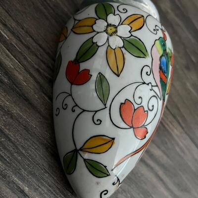 Lusterware hand painted wall pocket