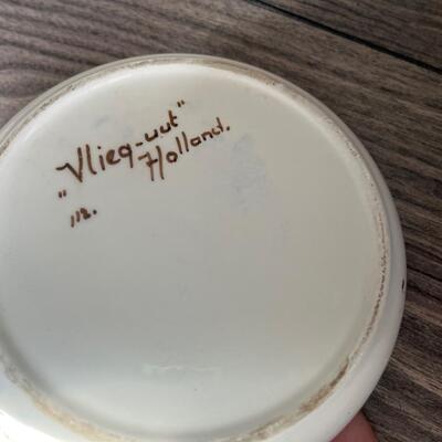 Vintage Folkart Holland trinket dish
