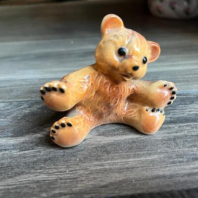 Porcelain bear figurine