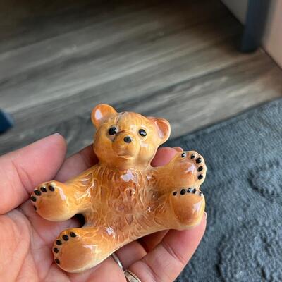Porcelain bear figurine