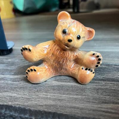 Porcelain bear figurine