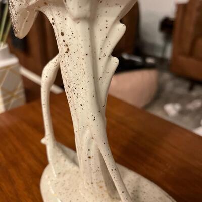 Vintage Art Deco style ceramic crane
