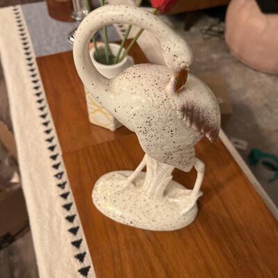 Vintage Art Deco style ceramic crane