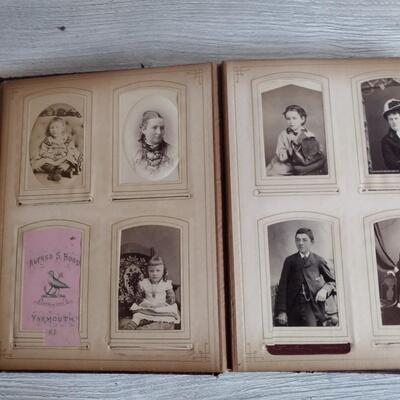 Vintage photo album circa late 1800;s