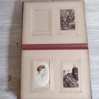 Vintage photo album circa late 1800;s