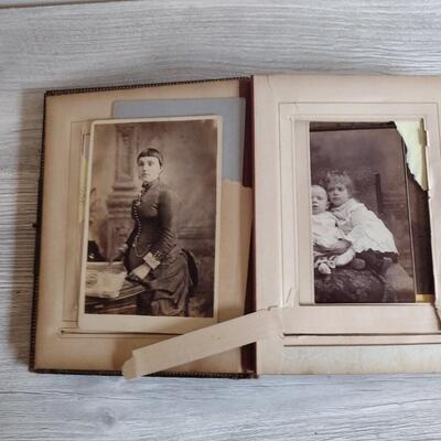 Vintage photo album circa late 1800's