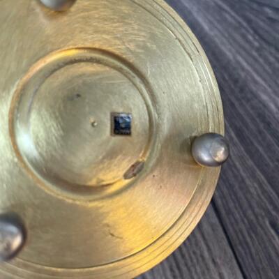 Solid brass candle holder