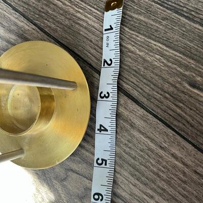 Solid brass candle holder