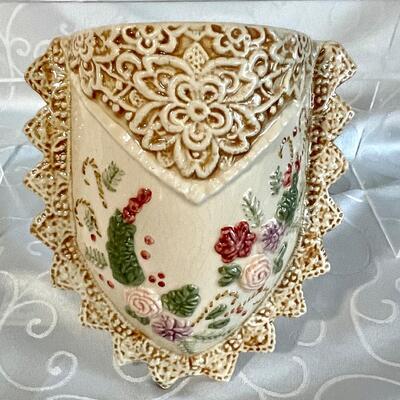 Vintage Ceramic Wall Pocket