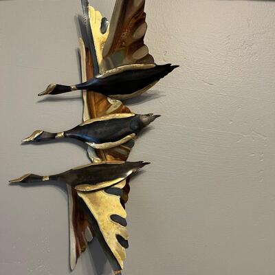 Mid century Brutalist birds in flight