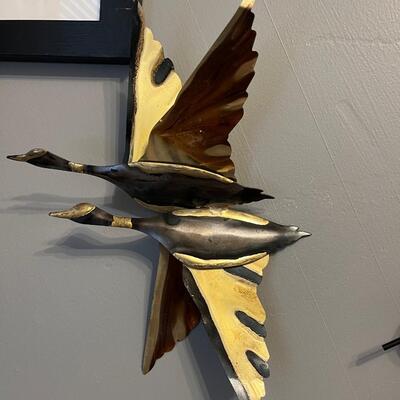 Mid century Brutalist birds in flight