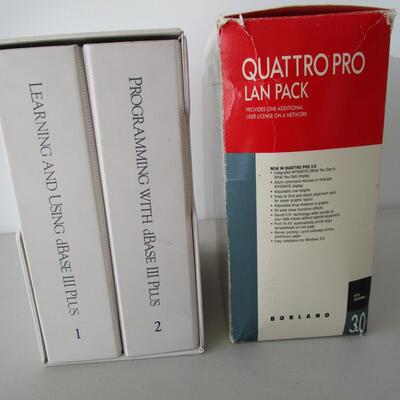 #20 Quattro Pro 3.0 Lan Pack; Ashton-Tate dBASE III Plus