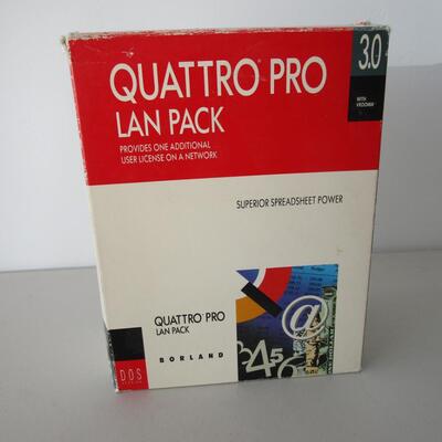 #20 Quattro Pro 3.0 Lan Pack; Ashton-Tate dBASE III Plus