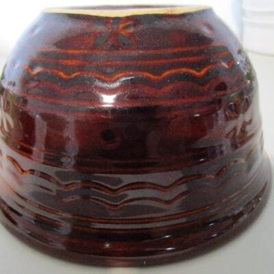 #30 Marcrist brown mixing bowl