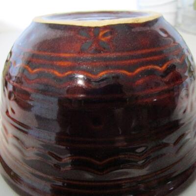 #30 Marcrist brown mixing bowl