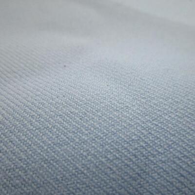#33 3 1/4 yards of light blue polyester material