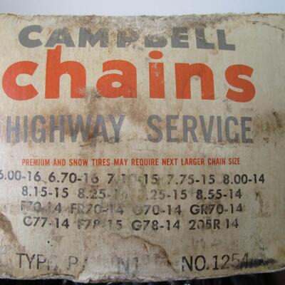 #42 Campbell  Snow chains