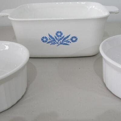 #46 3 Corning ware dishes
