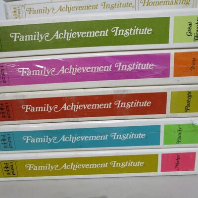 #65 Family Achievement Institute Records and books