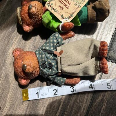 Vintage Russ teddy town bears