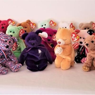 Lot #95  Large Beanie Baby lot (1997-2001) with tags - some desirable