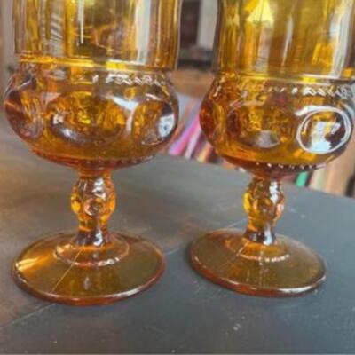 Indiana glass goblet set